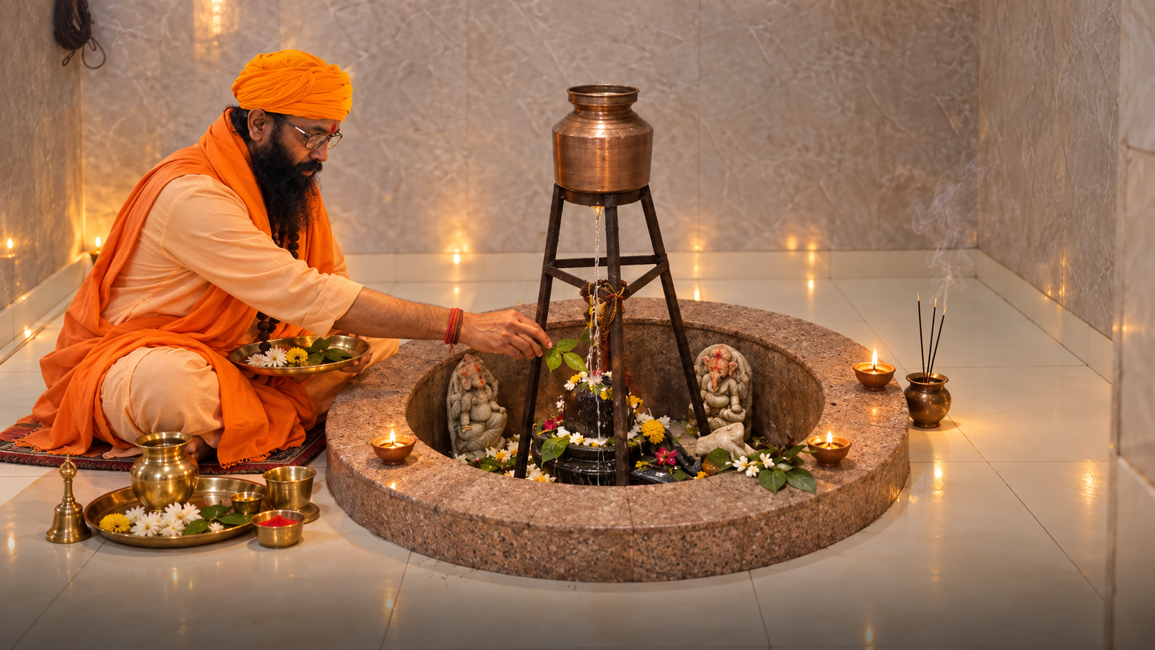 Rudrabhishek at Shiv Parmarth Dham